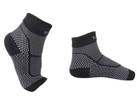 Chaussettes de compression de cheville en nylon de haute qualité, respirantes, à bout ouvert, pour le football, protection de la cheville, faible MOQ, prix d'usine en gros