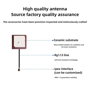 고정밀 12*12mm 미니 세라믹 GPS 안테나 L1 L2 L5 내부 GNSS 25*25*4 + <span class=keywords><strong>36</strong></span>*3 활성 패치 GPS 세라믹 GPS 안테나 - Product Image 3