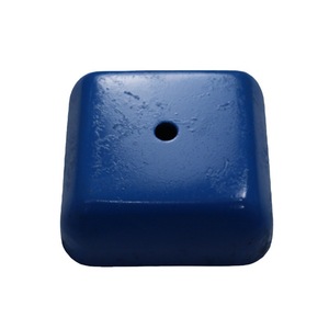 Square Stacking Feet <b>Blue</b> Plastic Stackable For Material Bins Racks Shelving <b>Bases</b> 7 <b>Layer</b> Capacity - Product Image 1