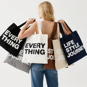 Shopping Printed Cotton Zipper Bulk bag Custom Mini Customizable Blank Reusable <b>Recycled</b> Small High Logo Custom Canvas Tote bag - Product Image 4