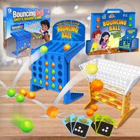 Jeu de tir de bureau pour deux joueurs, amusant, avec quatre balles connectées, mini, portable, projection rebondissante