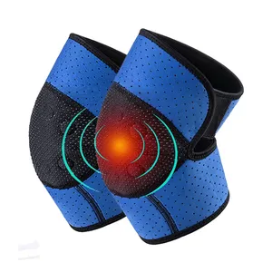 1Pair Adjustable Tourmaline Self Heating Knee Brace Sleeve Magnetic Therapy Knee Pad Support Patella Stabilizer Knee Warmer
