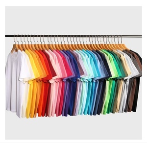T-shirt homme 100% coton, qualité supérieure, poids lourd, logo personnalisé, t-shirt uni, manches courtes, OEM personnalisé - Product Image 4