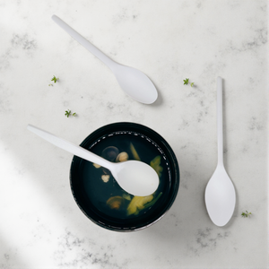 Cuillère à soupe de qualité alimentaire de couleur personnalisée, compostable, en CPLA, couverts jetables, <span class=keywords><strong>vaisselle</strong></span> pour les fêtes, gâteau, dessert, cuillère en <span class=keywords><strong>plastique</strong></span> - Product Image 2