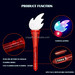 Dẫn Phát Sáng Ngọn đuốc Prop ánh sáng lên ngọn đuốc đồ chơi Glow Gậy ngọn lửa cầm tay đèn pin chiếu sáng gậy - Product Image 3
