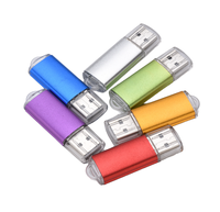 Memoria USB de Plástico Colorida con Logotipo Personalizado, Unidad Flash USB 2.0, Múltiples Capacidades, Regalo Empresarial