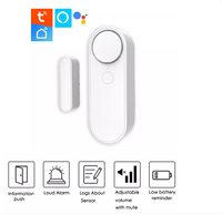 Alarme de porte sur site WiFi à son réglable avec bouton de panique SOS capteur de porte Tuya intelligent pour porte à usage domestique