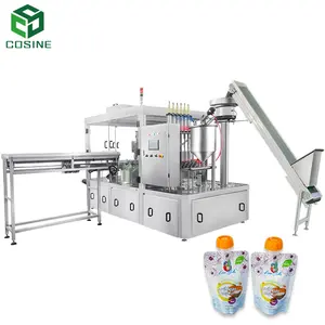 Packaging Machine For Milk Automatic Doy Pack Juice Milk Liquid Pouches Liquid Oil Filling Packing Companies Food Beverage Machinery For Soybean Milk