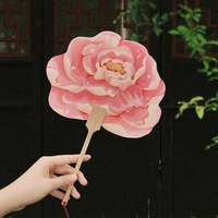Éventail en papier pivoine pour danse chinoise, photographie, Uchiwa, cadeaux de mariage