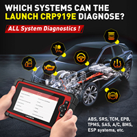 Herramienta de diagnóstico de coche LAUNCH versión europea CRP919E Sistema completo escáner automotriz prueba activa CANFD/DIOP con más de 29 funciones de reinicio
