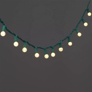 Guirnalda de luces LED navideñas para exteriores, bombillas de frambuesa G12 rojas y blancas, espaciado de 4 pulgadas, 24 ''70 luces, grado comercial - Product Image 5