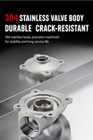 Vanne à impulsion anti-explosion, électrovanne antidéflagrante FBDF-10P DN8 10Bar DC12V pour la gestion des pipelines