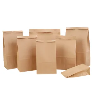 Farmácia saco de papel qualidade Superior Block Bottom Paper Bags Clean farmácia prescrição paper bag