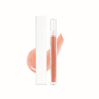 Gloss à lèvres liquide végétal transparent scintillant sans logo, vente en gros, personnalisable, végétalien, marque privée, maquillage hydratant et brillant