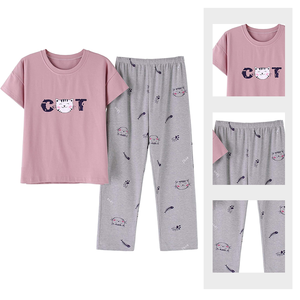 Conjuntos de pijamas para niños conjuntos de <span class=keywords><strong>pijama</strong></span> de primavera para niñas de alta calidad al por mayor conjuntos de <span class=keywords><strong>pijama</strong></span> de pantalones largos de manga corta para niñas grandes conjuntos de <span class=keywords><strong>pijama</strong></span> - Product Image 2