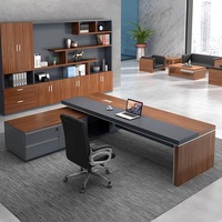Silla de escritorio de oficina moderna de clase grande, combinación de escritorio de ordenador Modular de madera Simple, Jefe, gerente, escritorio de gerente general