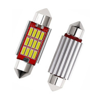 12V voiture C5w Led ampoule intérieur lampe de lecture 31mm 36mm 39mm 41mm feston 4014 Led Canbus sans erreur dôme lumière
