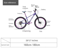 Vélo Dirt Jump 26 pouces 9 vitesses, fourche à suspension hydraulique, style BMX, VTT, pour figures de park, frein à disque hydraulique, vente en gros