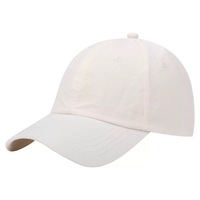 Casquette de papa souple non structurée en nylon satiné imperméable à 6 panneaux avec logo personnalisé, boucle métallique, séchage rapide, pour le golf en extérieur, performance, OEM