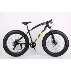 Bicicleta de montanha 26 polegadas, bicicleta gorda de 7 21 24 velocidades para homens com pneu grande da suspensão do pneu da roda