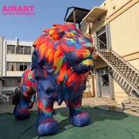 Estatuas Inflables de León, Peluche de León para Decoración de Fiestas y Escenarios, Globo de León Personalizable para Decoración de Parques al Aire Libre