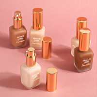 Faible quantité minimale de commande Longue Durée Étanche Shimmer Mat Hydratant Couverture Complète Contrôle de l'Huile 30ml Fond de Teint Liquide