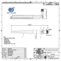 Bdtron Blade WiFi 2.4GHz 6DBi antenne de routeur omnidirectionnelle blanche avec connecteur SMA mâle