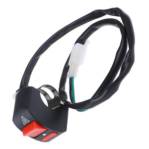 Interruptor de manillar de motocicleta Mochi de 22 mm, botón rojo de encendido/apagado para faro, luz de emergencia, señal de giro y control de corte de energía - Product Image 5