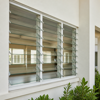 Glas-Lamellenfenstersystem für Hotel- und Schulgebäude