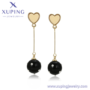 <span class=keywords><strong>E</strong></span>-1416 Xuping-Colgante con flecos de estrella roja para mujer, joyería prémium con diamantes, aretes de oro de 14K - Product Image 3