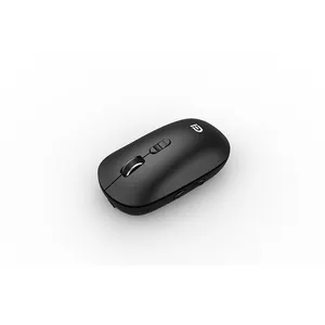 핫 컴퓨터 휴대용 액세서리 ABS 플라스틱 사용자 정의 로고 조용한 슬림 휴대용 무선 마우스
