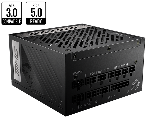 MS1 MPG A850G PCIE5 850W Gold Medal Full-module ATX 3.0 Native 16PIN Adaptive 4080 Graphics Card Computer Power Supply