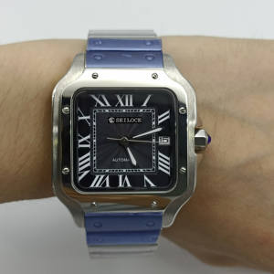 SEILOCE Montre mécanique automatique de luxe pour homme en acier inoxydable Verre saphir Résistant à l'eau Mouvement NH35 - Product Image 2