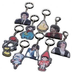 Customizable Double-Sided Printed Acrylic Pendant Keychain <b>Rainbow</b> Style Plastic Material - Product Image 4