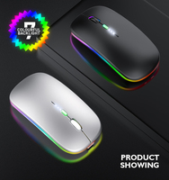 2025 vente en gros chaude MINI Slim A2 Mode double 2.4Ghz USB muet Rechargeable batterie d'affaires coloré A2 souris Style 3D