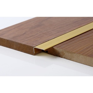 Mẫu Miễn Phí Chải Vàng Nhôm L-Hình Dạng Kim Loại Cạnh Trim Cho Nhà Bếp Nội Thất 1Mm Gốm Sàn Gỗ Laminate Gạch Trim - Product Image 1