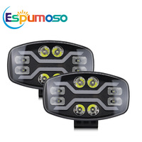 Luz de Trabajo LED Ovalada de 10 Pulgadas, Lámpara Auxiliar para Camioneta, Vehículo Todoterreno, Automóvil