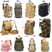 45L 35L Mountaineer Randonnée Sac Hommes Touristique Escalade Corde Sacs Femmes Voyage Sac À Dos 3 JOURS PACK VOYAGE Trekking Militaires