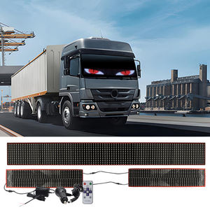 Nouveau design de phares de camion à LED avec yeux de démon, panneau matriciel, écran souple, fenêtre d'affichage, lumières de voiture programmables flexibles de grande taille - Product Image 3
