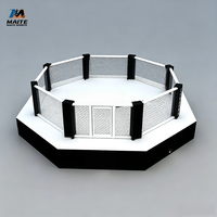 Cage d'entraînement MMA octogonale OEM avec structure renforcée et rembourrage EVA pour clubs de sports de combat