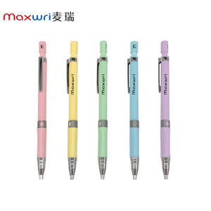 Precio de fábrica Clip de metal Bala de plástico Lápiz de empuje Lápiz mecánico promocional de metal Lápiz mecánico de 3mm con sacapuntas - Product Image 2