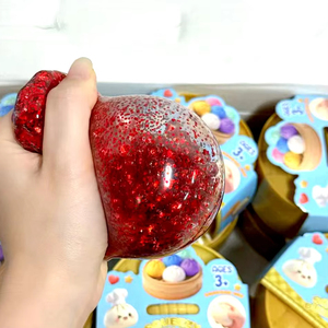 Glitter Dumpling Squishies Toy Bun Baozi Dumpling Adults Colorful Food Squishy Sensory <b>Fidget</b> Toy Anti Stress Squeeze Ball - Product Image 3