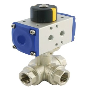Actuador Neumático de Bola de 3 Vías con Certificación ATEX, Personalizable OEM para Áreas Peligrosas, para Medios Oleosos a Altas Temperaturas - Product Image 3