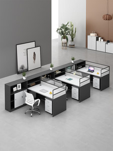 Cloisons <span class=keywords><strong>de</strong></span> bureau en panneaux <span class=keywords><strong>de</strong></span> bois pour bureaux <span class=keywords><strong>de</strong></span> personnel et <span class=keywords><strong>de</strong></span> finance, postes <span class=keywords><strong>de</strong></span> travail individuels pour 46 employés, et ensembles bureau-chaise pour deux personnes - Product Image 3