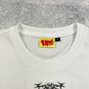 T-Shirt DTG da Uomo Taglie Forti, Bianche, in Cotone Organico 100%, Pesanti, Taglio Oversize Boxy, 240 GSM - Product Image 3