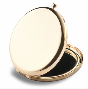 Metal zanaat ayna lazer gravür promosyon hediye boş Metal kompakt ayna - Product Image 4