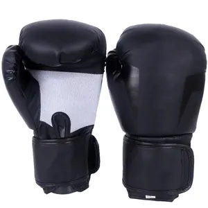 Sıcak satış PU deri özelleştirilmiş renk 4oz 6oz 8oz yüksek kalite beyaz eğitim yarışmalar için boks eldiveni