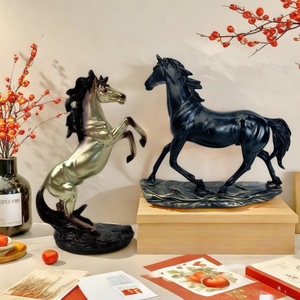 Nueva Decoración Artesanal China de Resina Epoxi con Figura de Caballo del Zodiaco, Ideal para Regalo de Inauguración de Negocios u Oficina - Product Image 1
