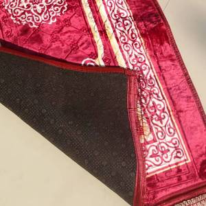 Alfombra de Oración Musulmana de Franela Tejida Lavable de Alta Densidad, con Estampado Floral, Duradera, para el Hogar, Picnic, Camping, Alfombra para Piso Exterior - Product Image 1
