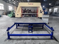 Horizontale Schneidemaschine für Schaumstoffblöcke zu Dünnen Scheiben mit Beweglichem Arbeitstisch und Delta-Schwammschneidevorrichtung